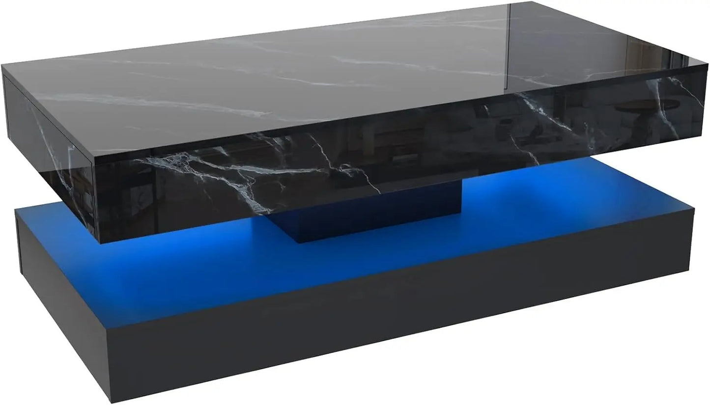 LED Coffee Table with Storage