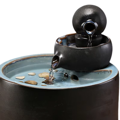 Ceramic Zen Tabletop Water Fountain