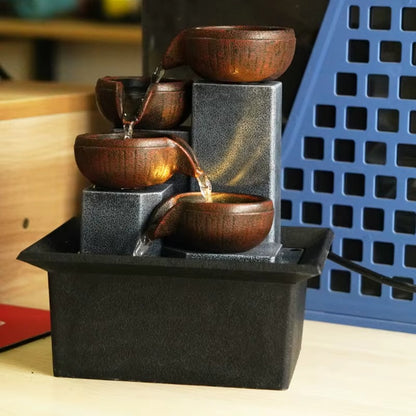 Zen Tabletop Water Fountain – Indoor Relaxation