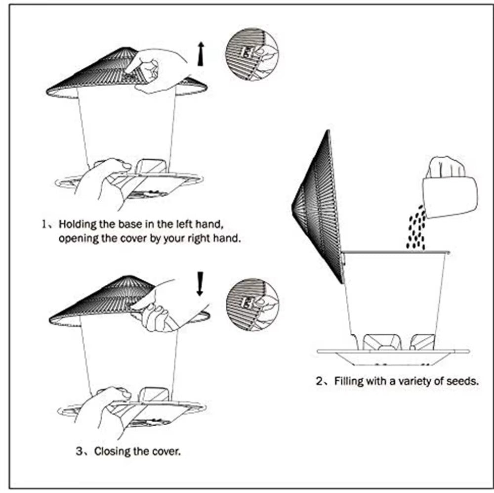 Hanging Bird Feeder – Outdoor Seed Dispenser