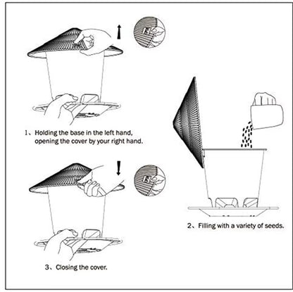Hanging Bird Feeder – Outdoor Seed Dispenser