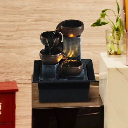 Zen Tabletop Water Fountain – Indoor Relaxation