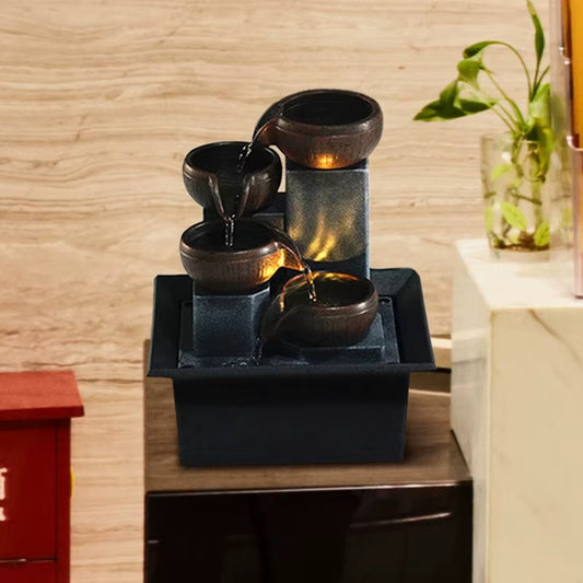 Zen Tabletop Water Fountain – Indoor Relaxation