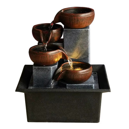 Zen Tabletop Water Fountain – Indoor Relaxation