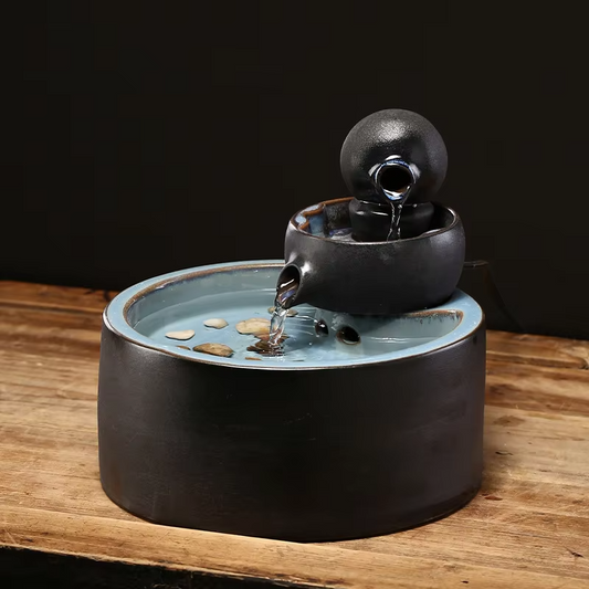 Ceramic Zen Tabletop Water Fountain