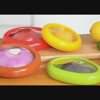 Reusable Silicone Food Savers - 4Pcs